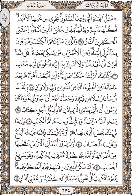 صفحة 254 من المصحف الشريف