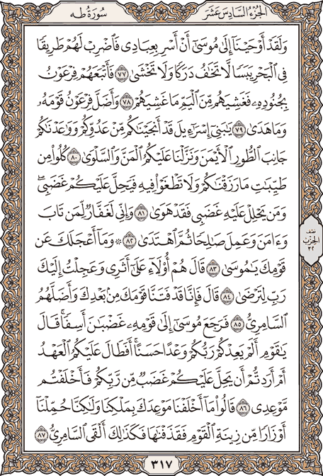 صفحة 317 من المصحف الشريف