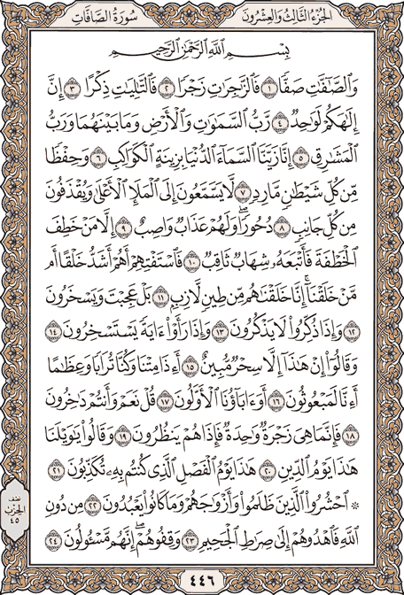 صفحة 446 من المصحف الشريف