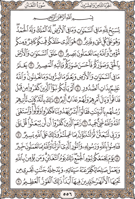صفحة 556 من المصحف الشريف